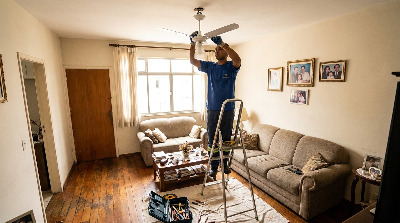 Substituição de Ventilador em Maringá‑PR