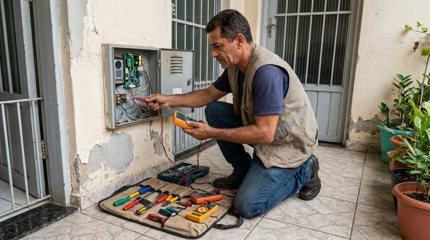 Troca de Fiação de Interfone em Maringá‑PR